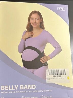 XL Maternity Belly Support Band - Black